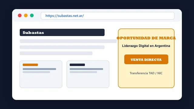 Modelo de aplicación comercial y proyectos digitales para subastas.net.ar